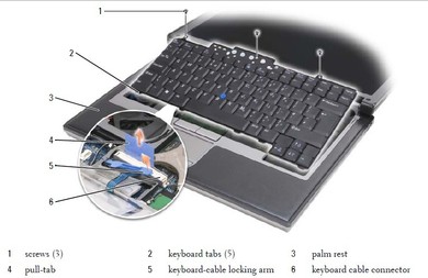 Dell Latitude D620 / D630 keyboard -2