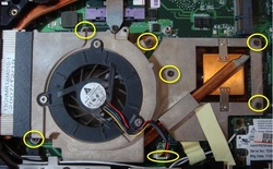 Replace Asus F3 / M51 Fan-3