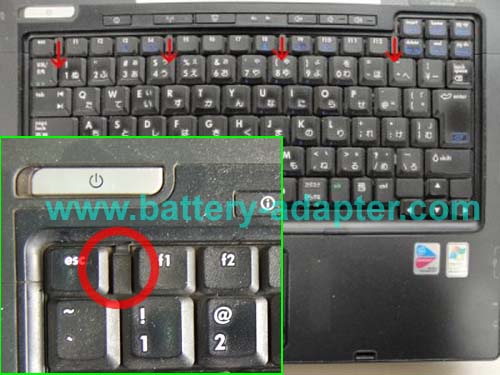 Remove HP Compaq NX6110 NX6120 Keyboard-4