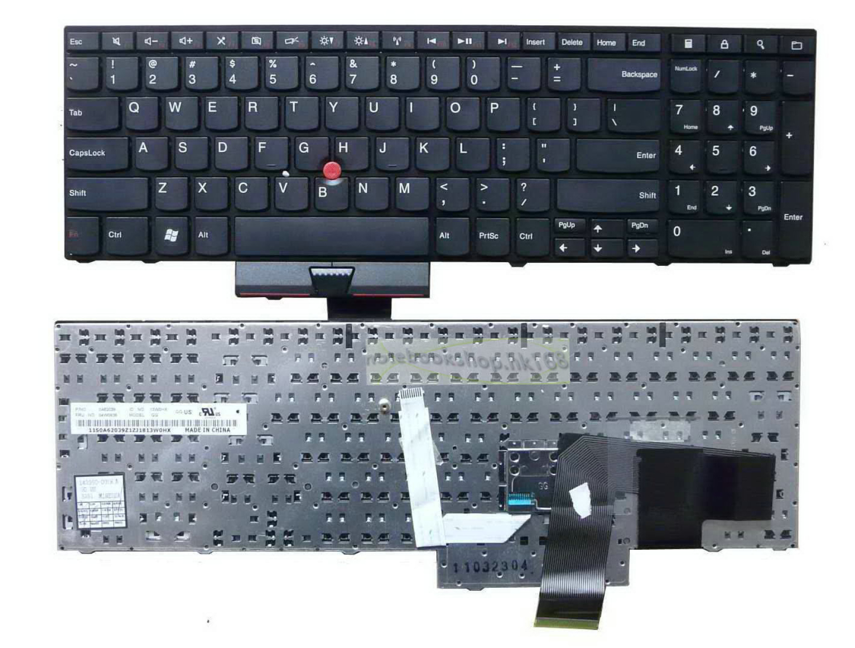 IBM Lenovo Thinkpad E520 IBM 0A62104 IBM MP-10M36GB-442 Black UK Replacement Laptop Keyboard IBM 04W0901